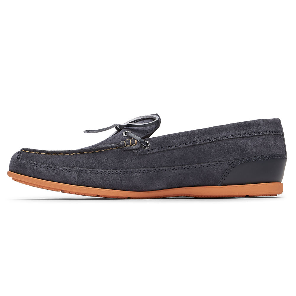 Rockport Mens Malcom Tie - Loafers Navy - KQR930215